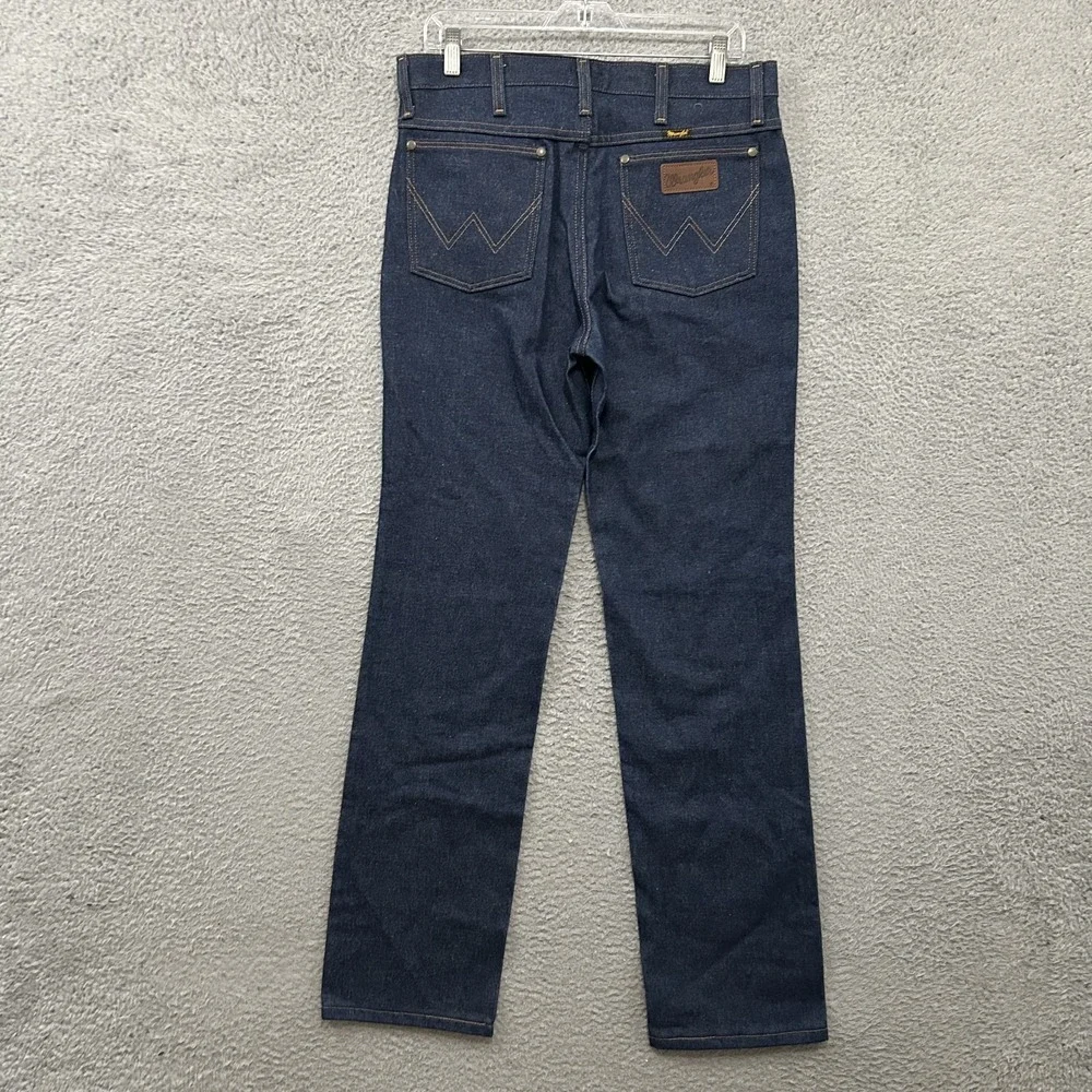 Wrangler Jeans Mens 31x33 Blue Denim 0036MWZ Slim Fit Cowboy Cut Western Rodeo